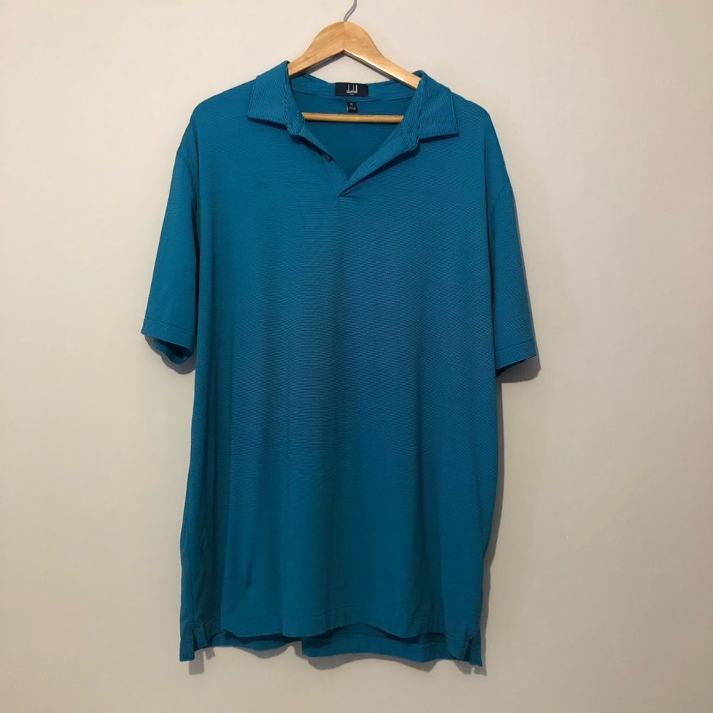 Dunhill Links Striped Golf Polo Shirt Men’s Size XL